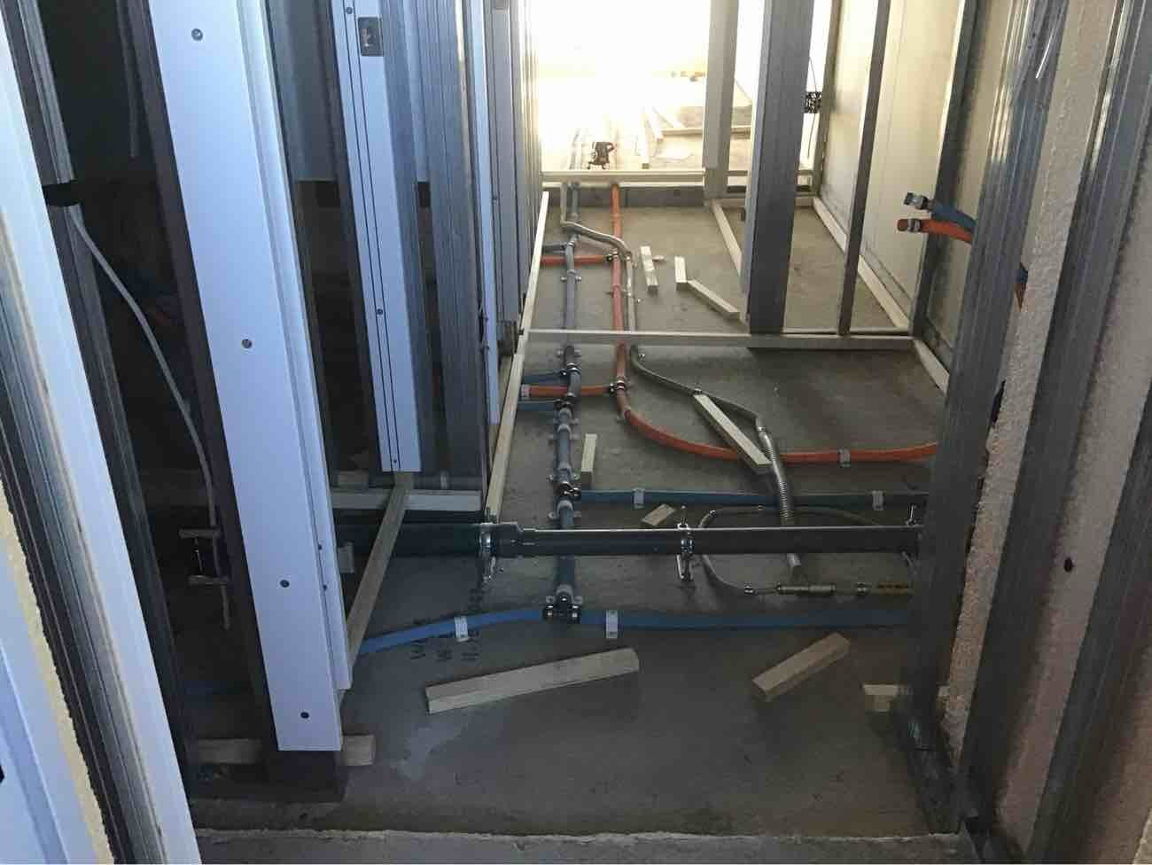 新築マンション 置床工事 乾式二重床(川崎市川崎区)