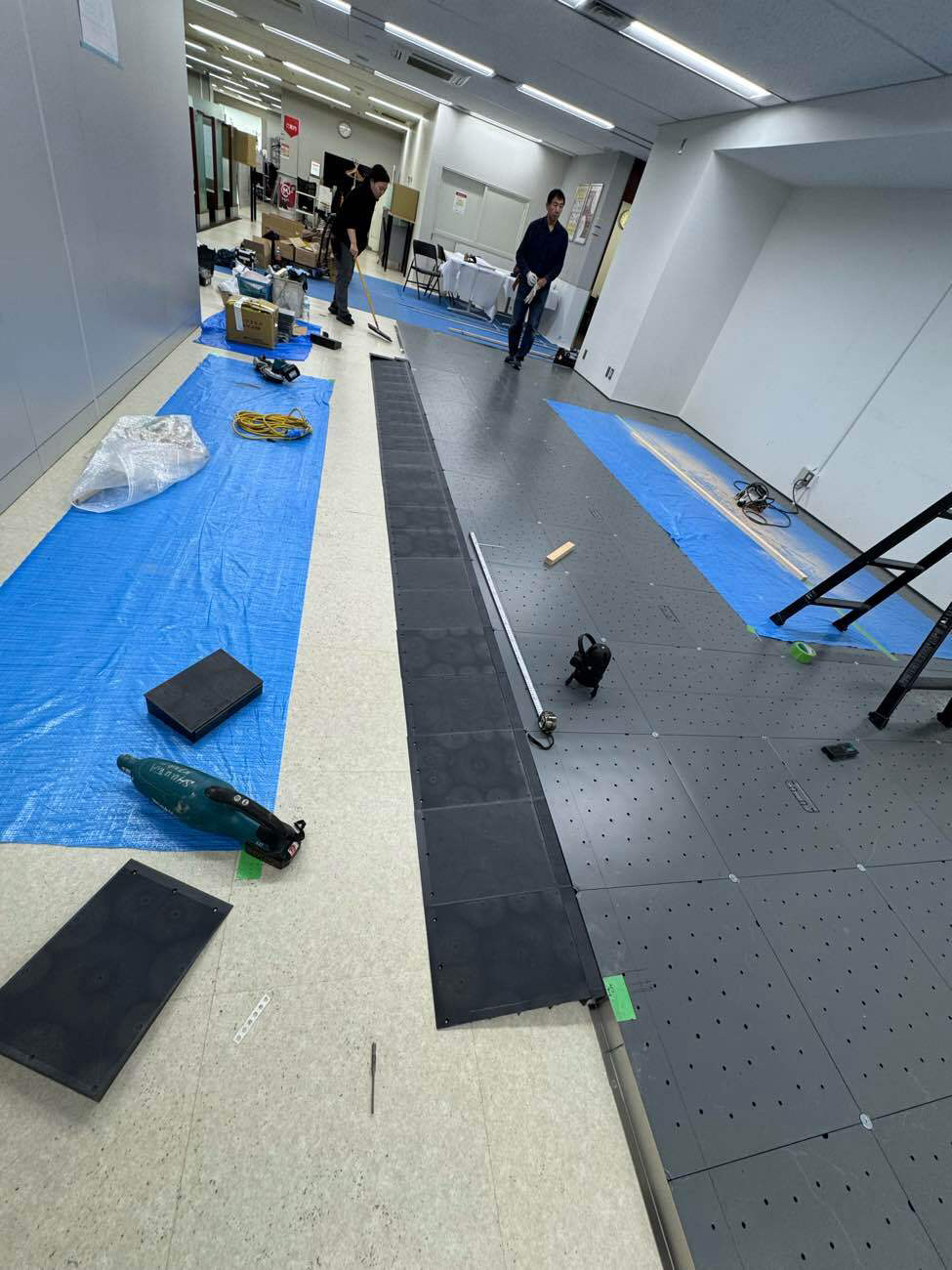 店舗 OAフロア工事 スロープベース75(川崎市中原区)