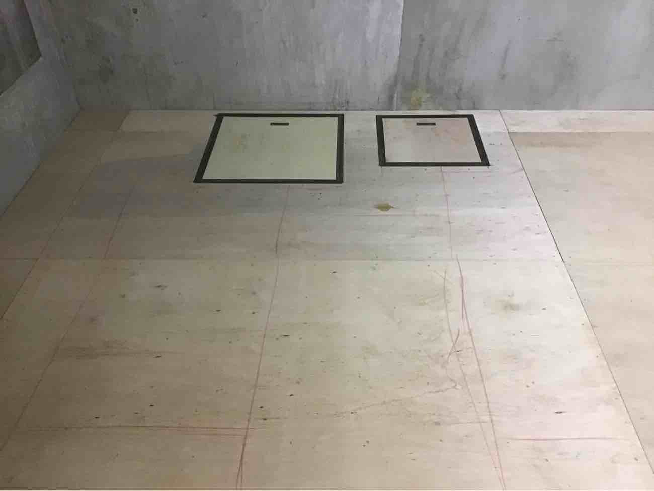 オフィス地下工事 置床工事 乾式二重床(東京都中央区)