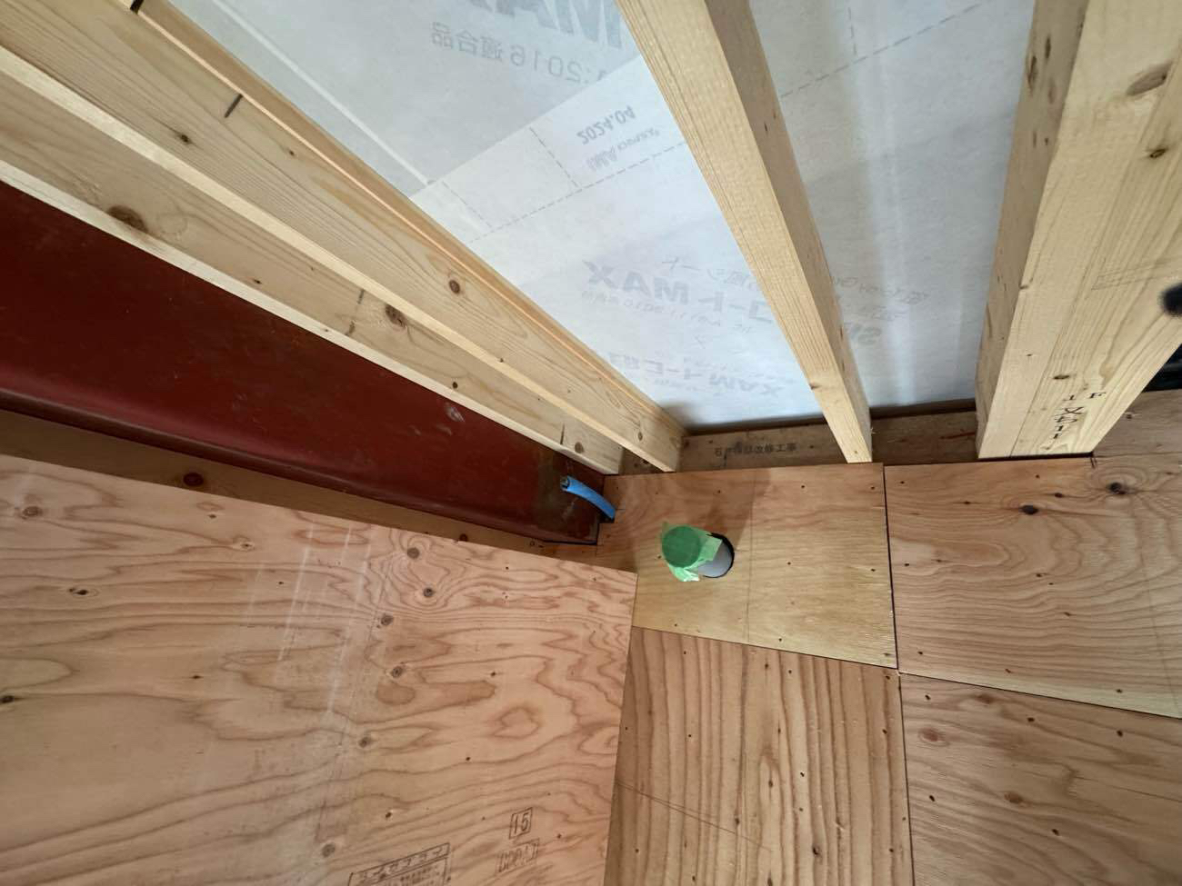 戸建て住宅　置床工事　乾式二重床（山梨県上野原市）