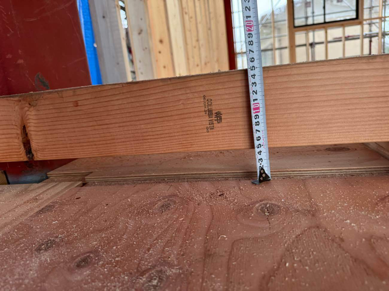 戸建て住宅　置床工事　乾式二重床（山梨県上野原市）