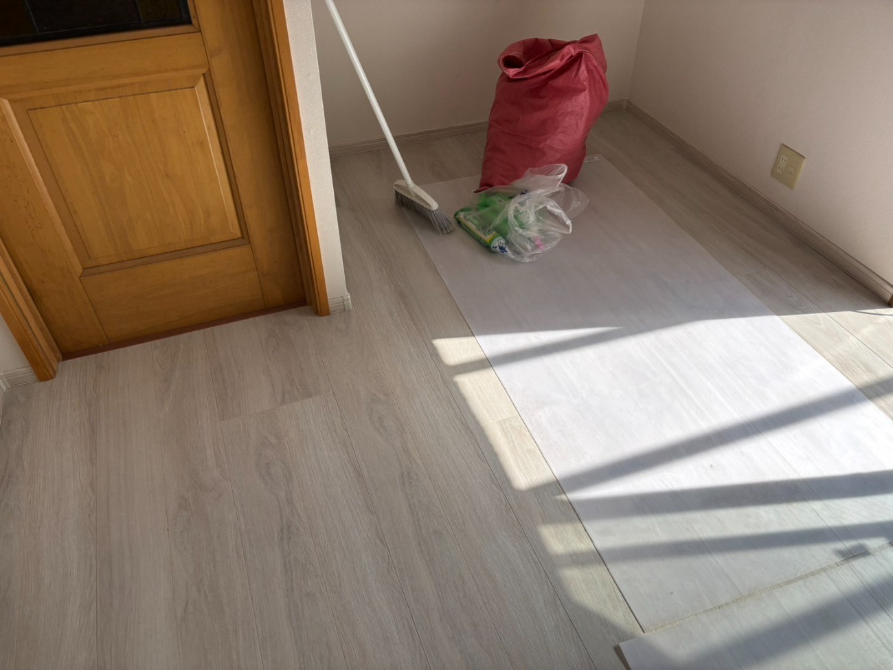 マンション　フローリング工事　乾式二重床（東京都板橋区）