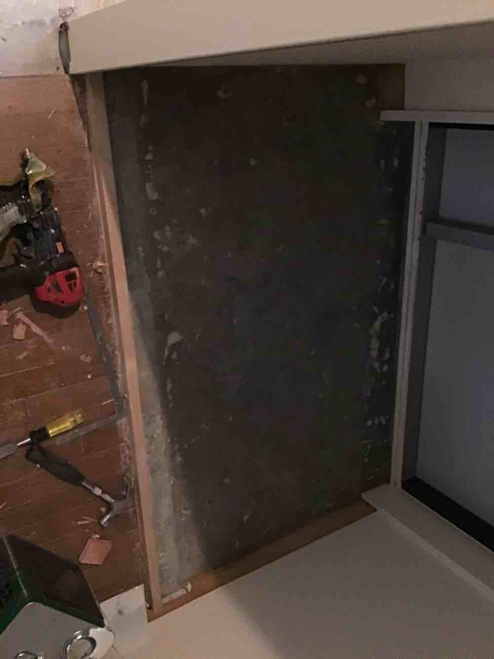 マンション　置床工事　針葉樹構造用合板（東京都墨田区）