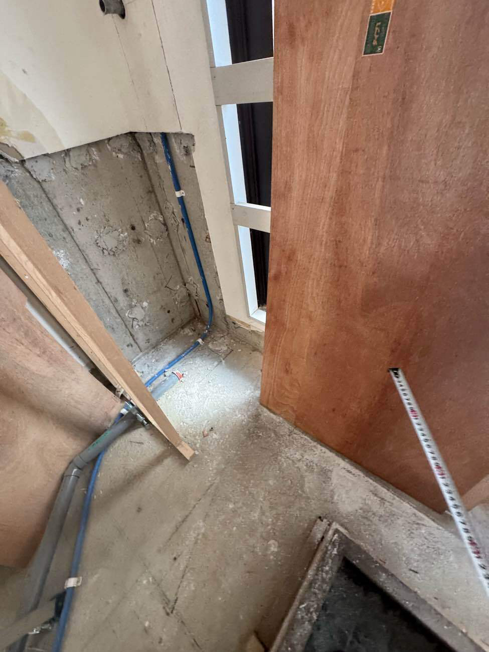 マンション　置床工事　乾式二重床（横浜市青葉区）