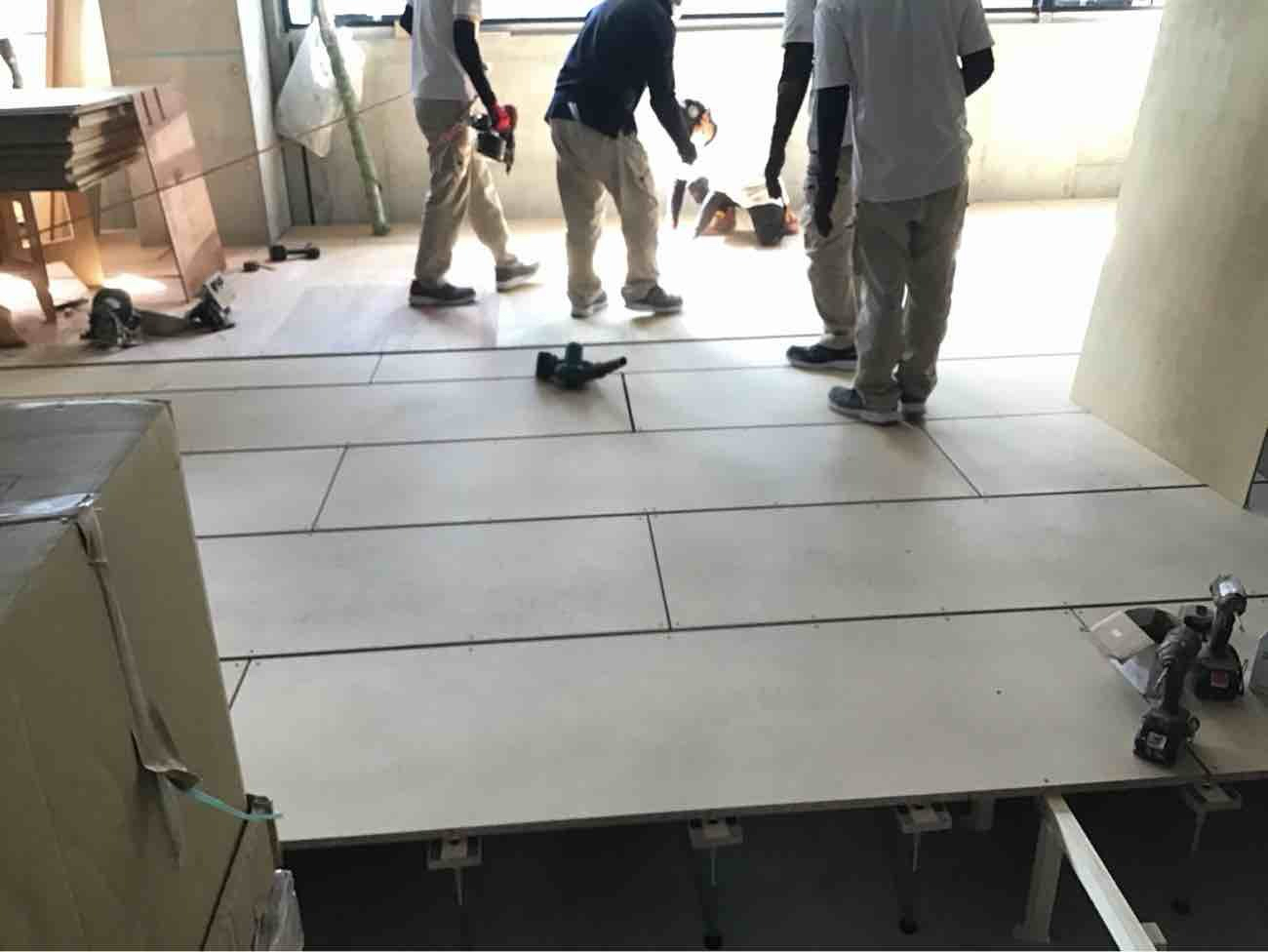 マンション　１日置床工事　乾式二重床（東京都港区）