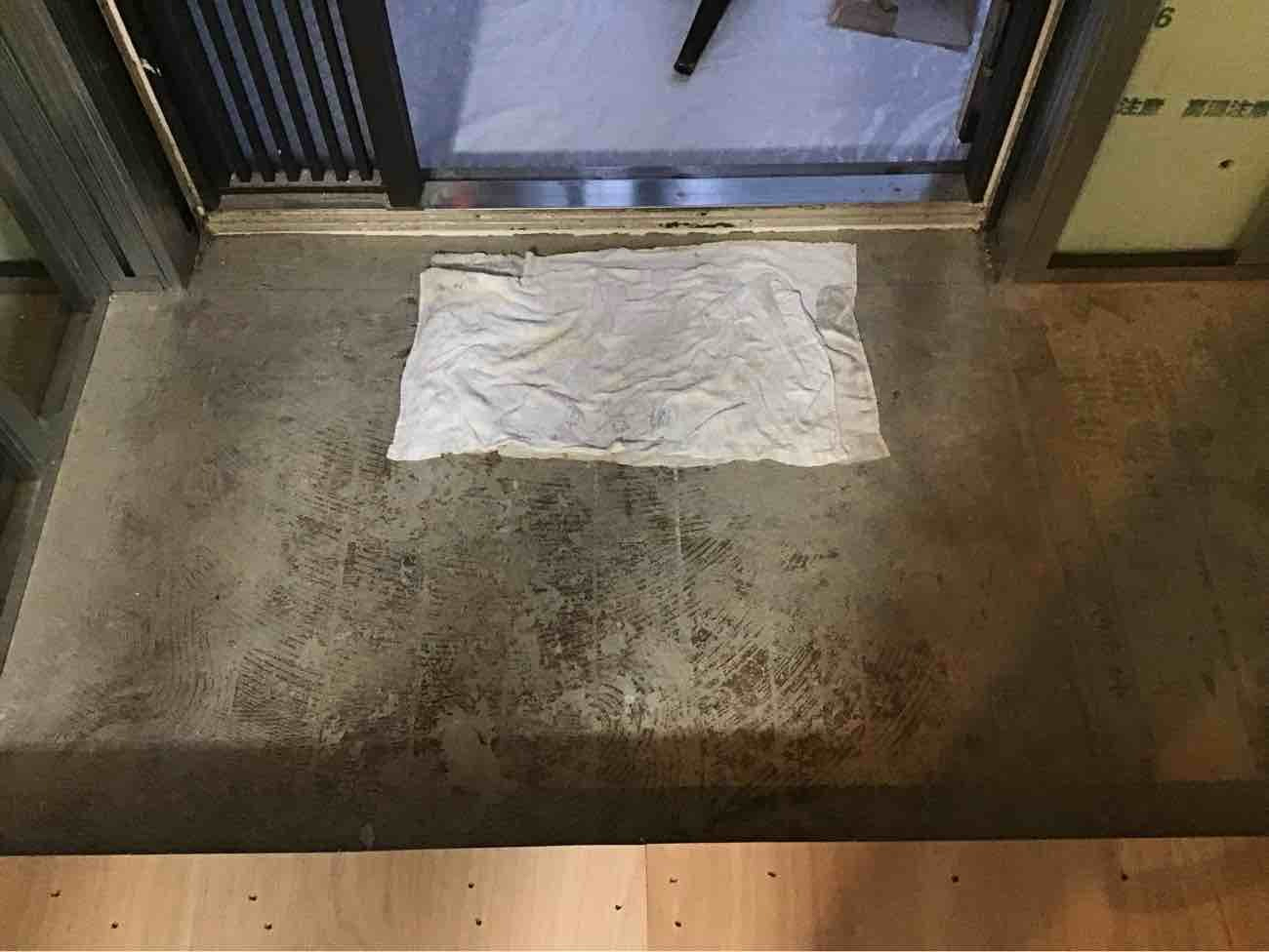 マンション　１日置床工事　乾式二重床（東京都品川区）