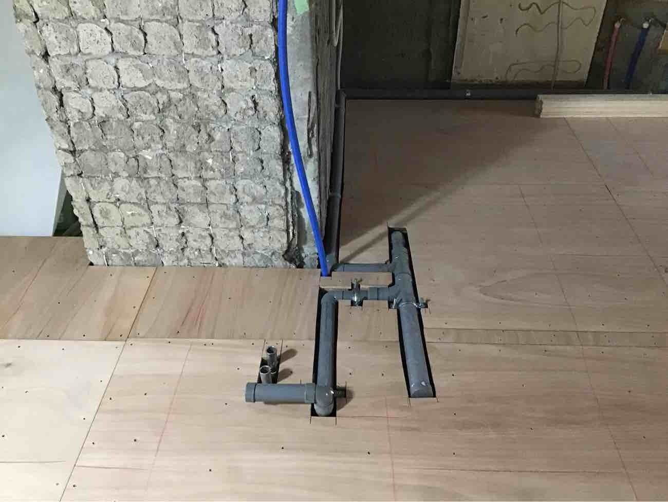 マンション　１日置床工事　乾式二重床（東京都渋谷区）