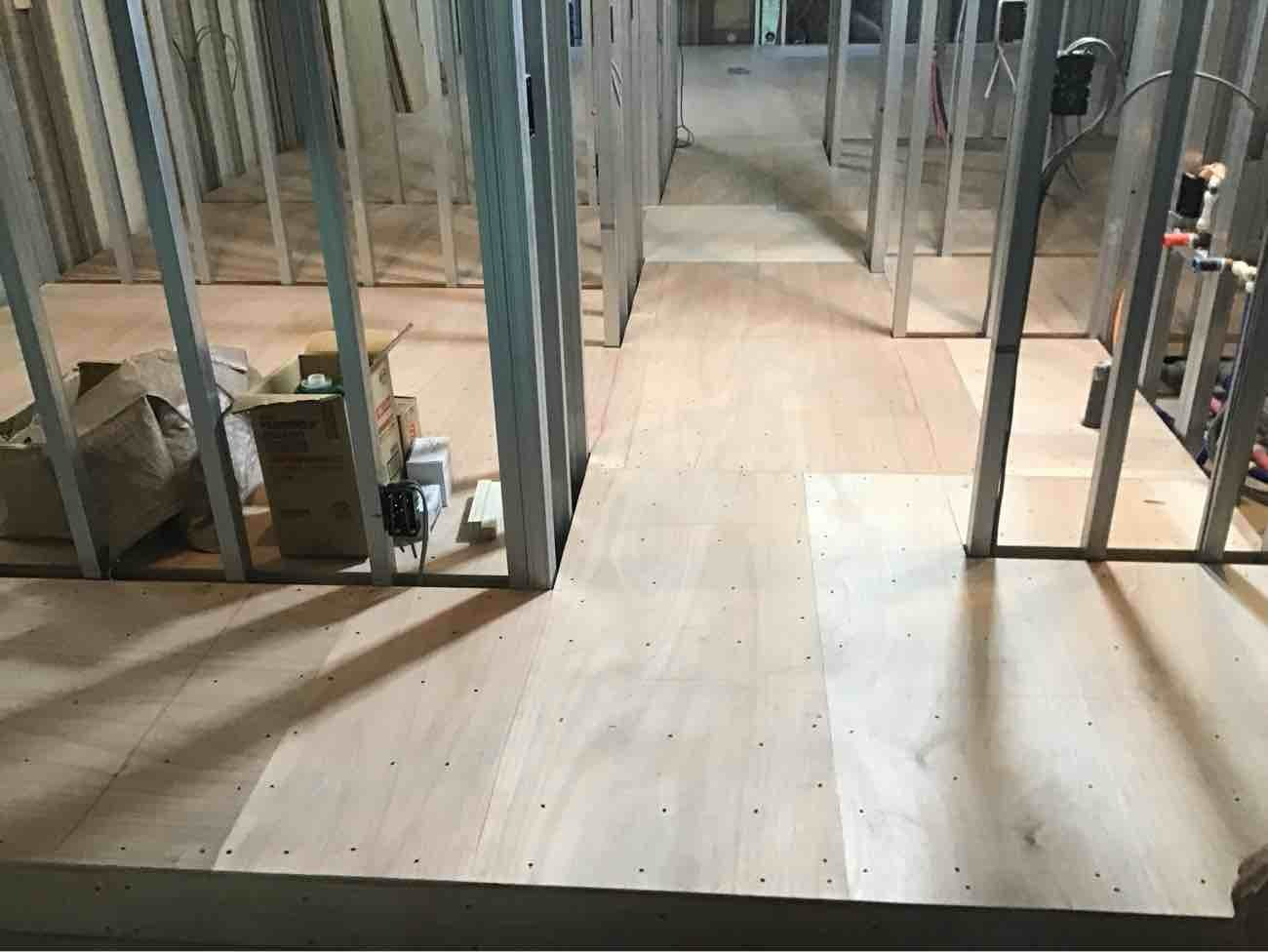 マンション　１日置床工事　乾式二重床（東京都品川区）