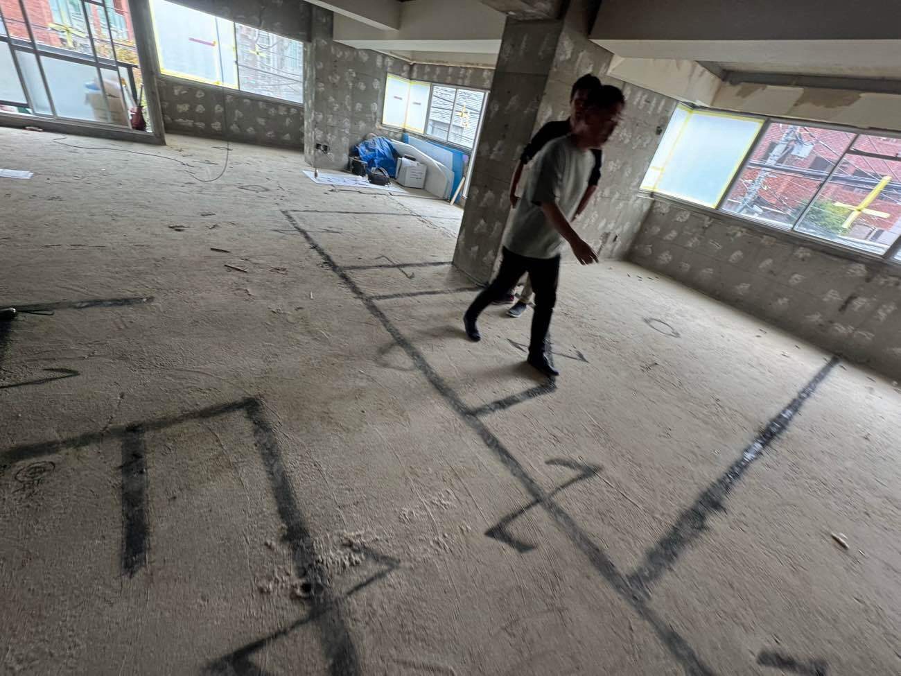 マンション　置床工事　乾式二重床（東京都港区）