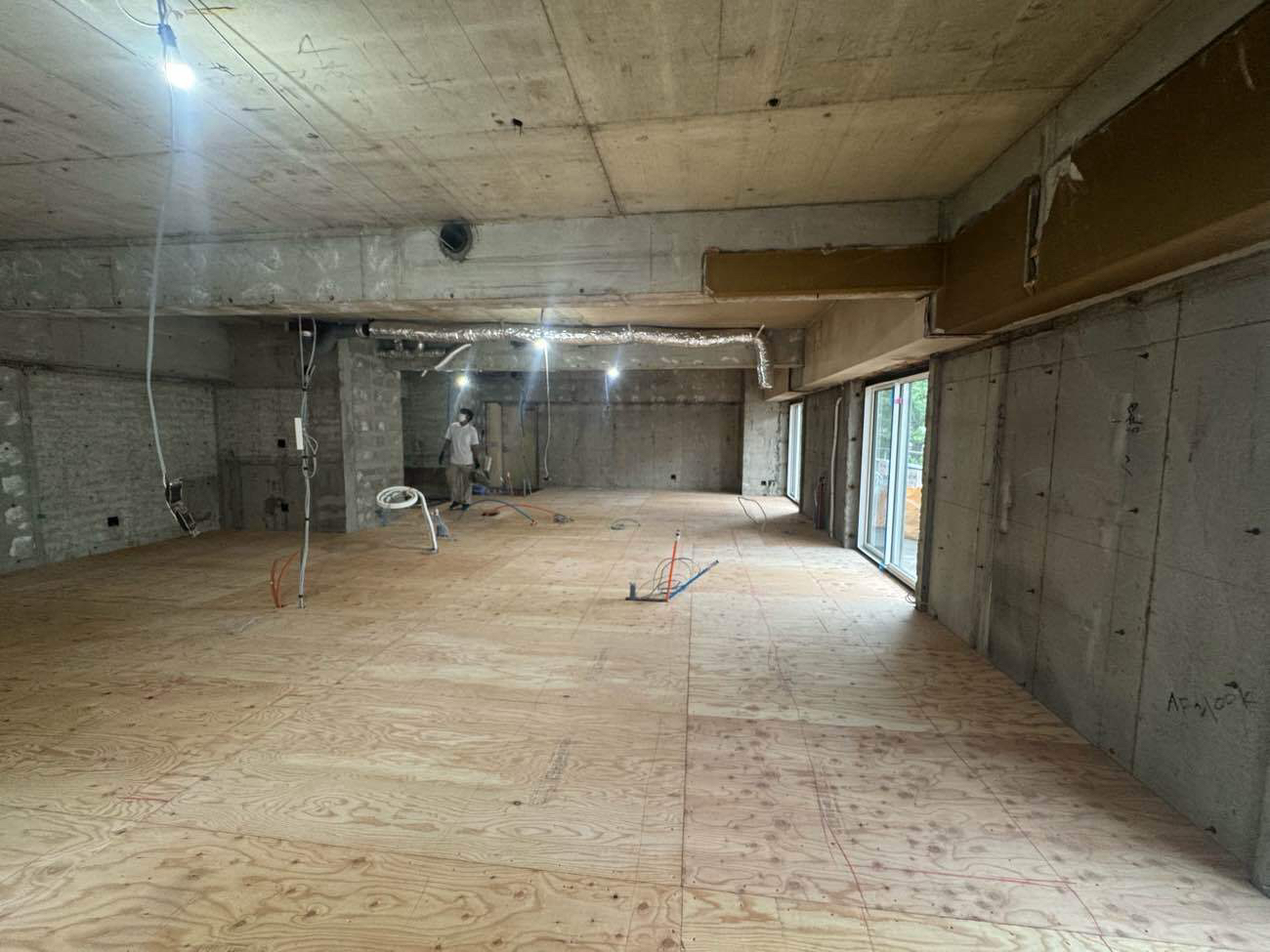 マンション　置床工事　乾式二重床（東京都品川区）