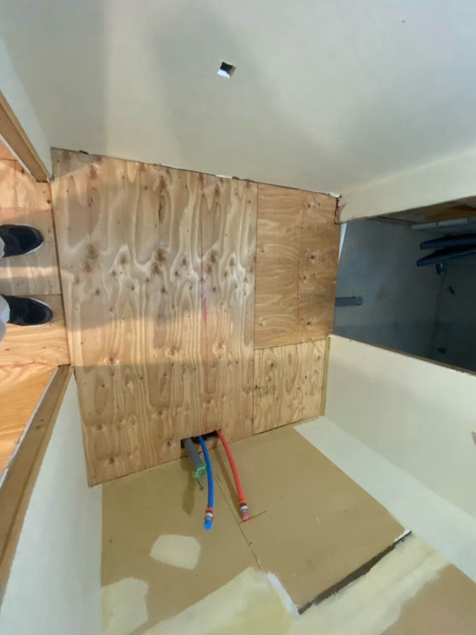 マンション　置床工事　乾式二重床（東京都杉並区）