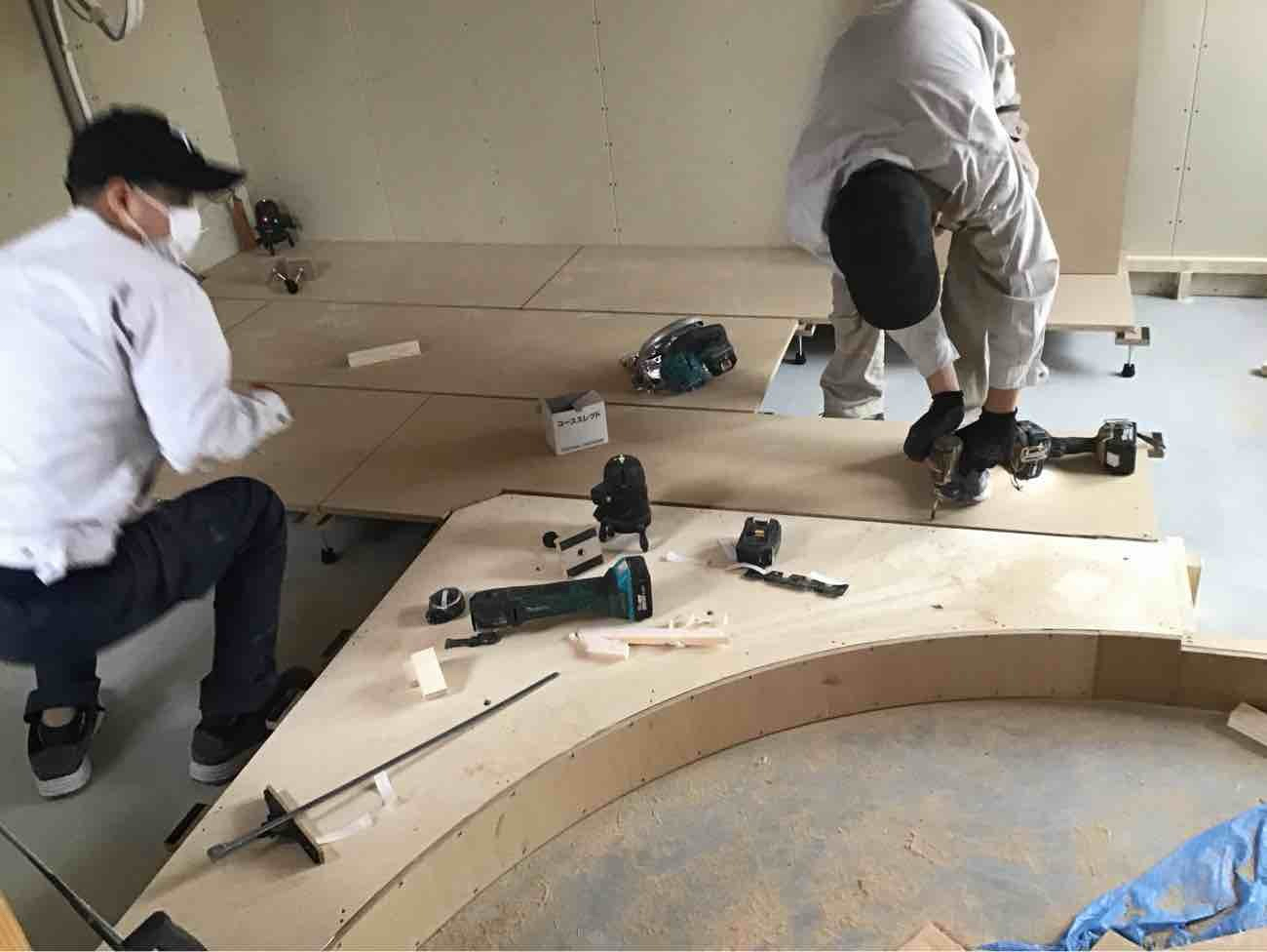 マンション　置床工事　乾式二重床（神奈川県茅ケ崎市）