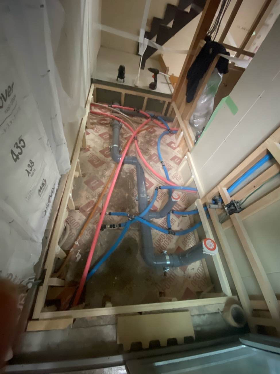 マンション　置床工事　乾式二重床（神奈川県茅ケ崎市）