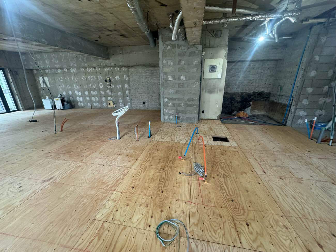 マンション　置床工事　乾式二重床（東京都品川区）