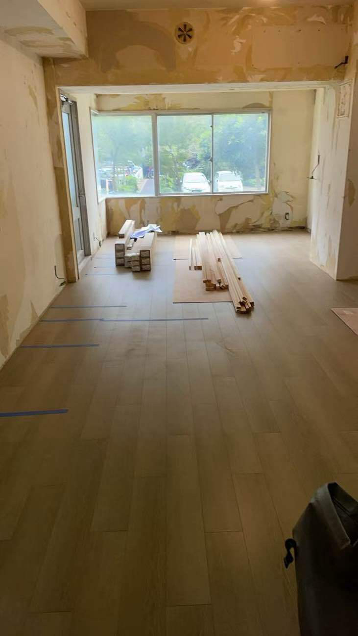 マンション　直貼りフローリング工事　付帯工事（埼玉県三郷市）