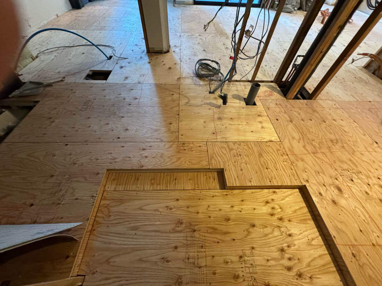 マンション　１日置床工事　乾式二重床（東京都目黒区）