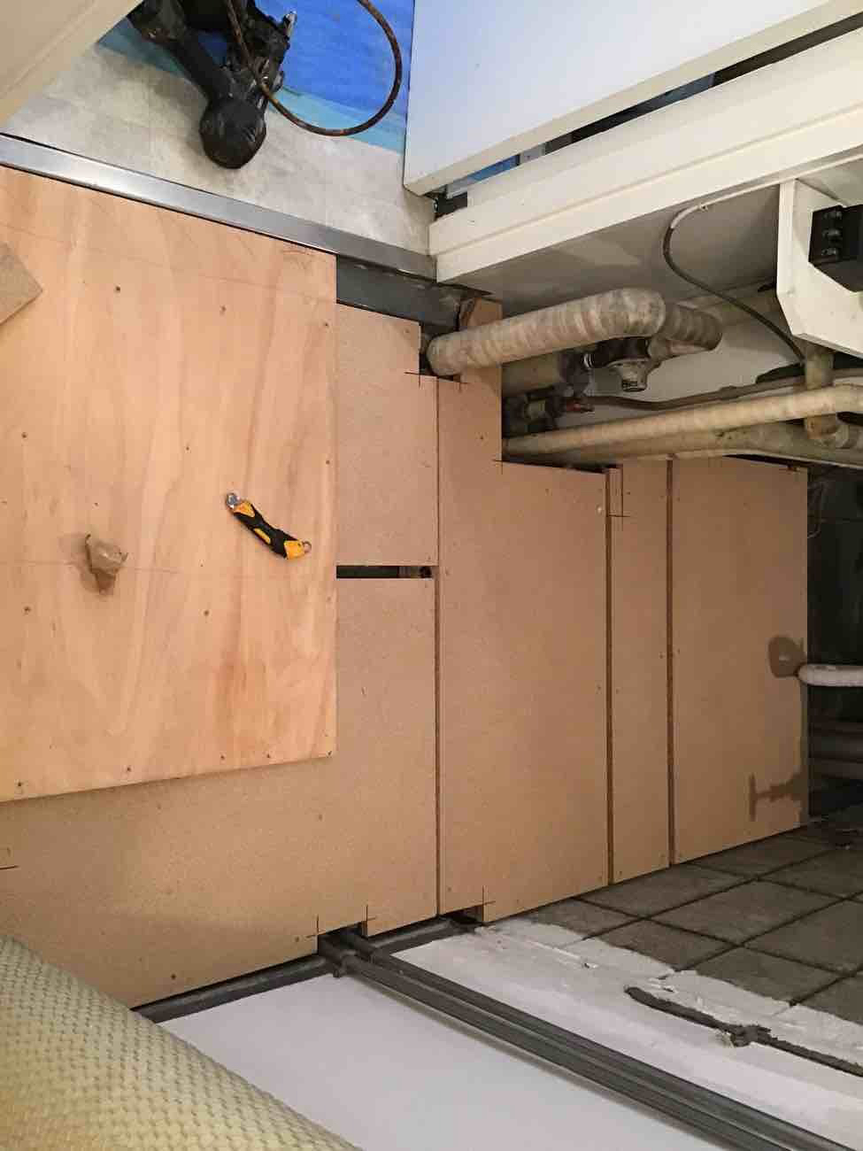 マンション　１日置床工事　乾式二重床（東京都港区）