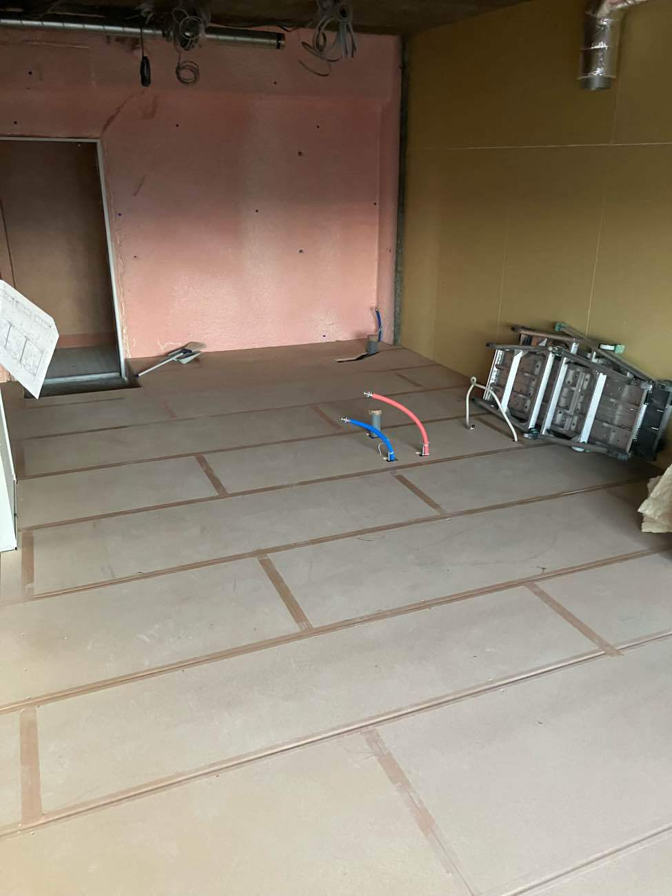 マンション改修工事　置床工事　万協フロアー（横浜市青葉区）