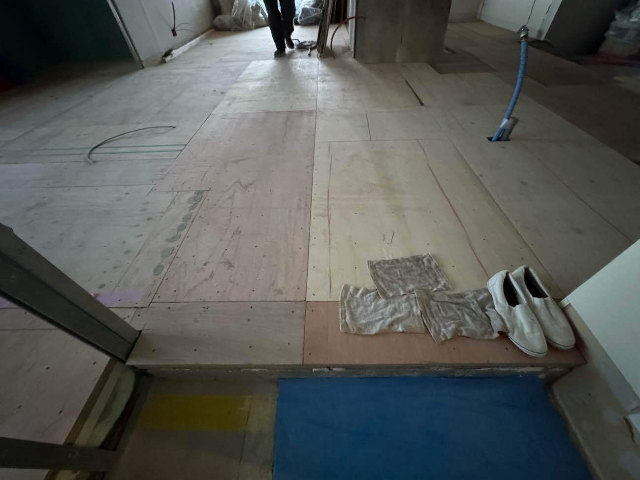 マンション　置床工事　乾式二重床（東京都品川区）