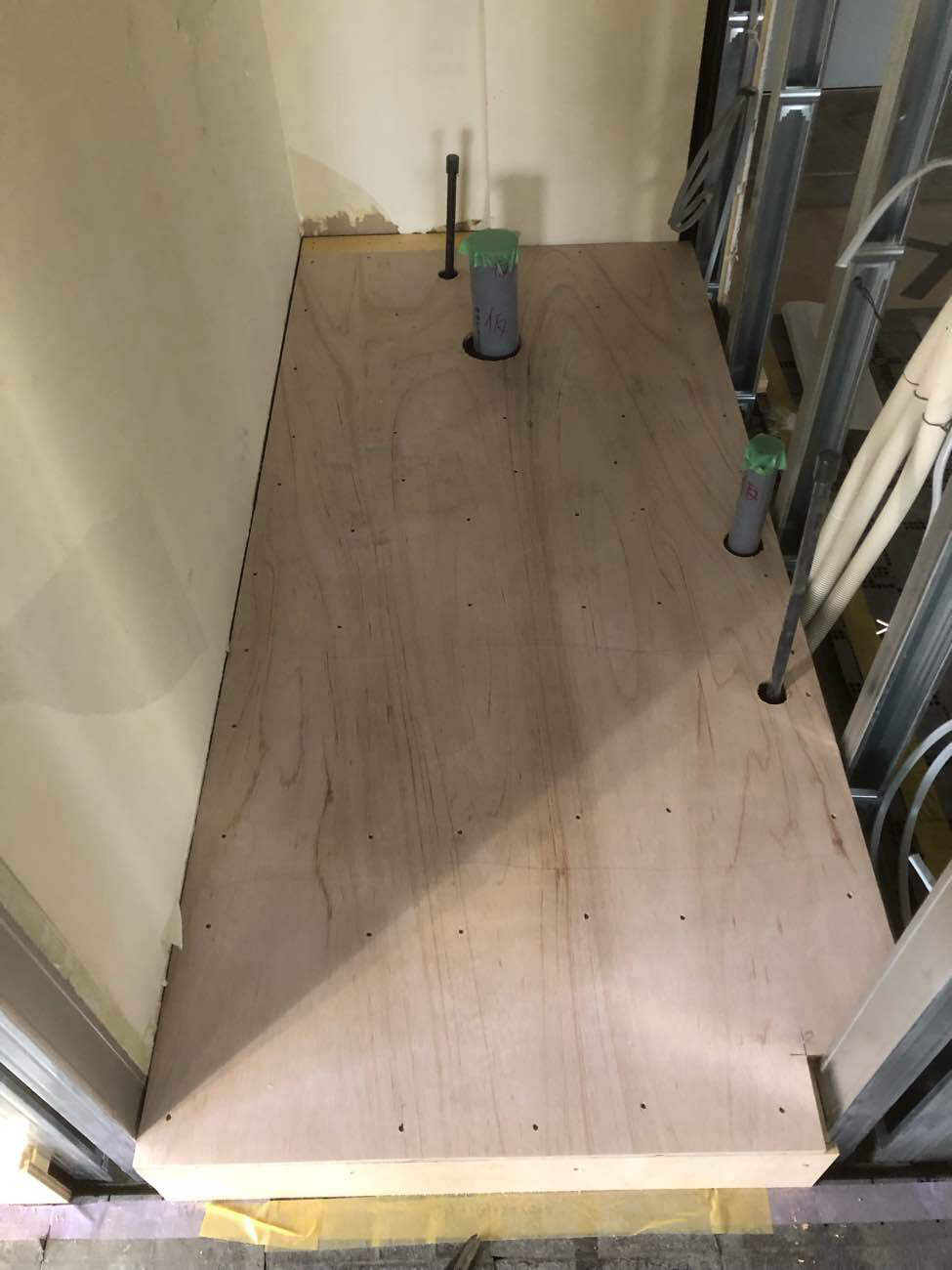 オフィス　置敷樹脂OA工事　置床工事　ステップライン製置床樹脂OABF50（東京都文京区）