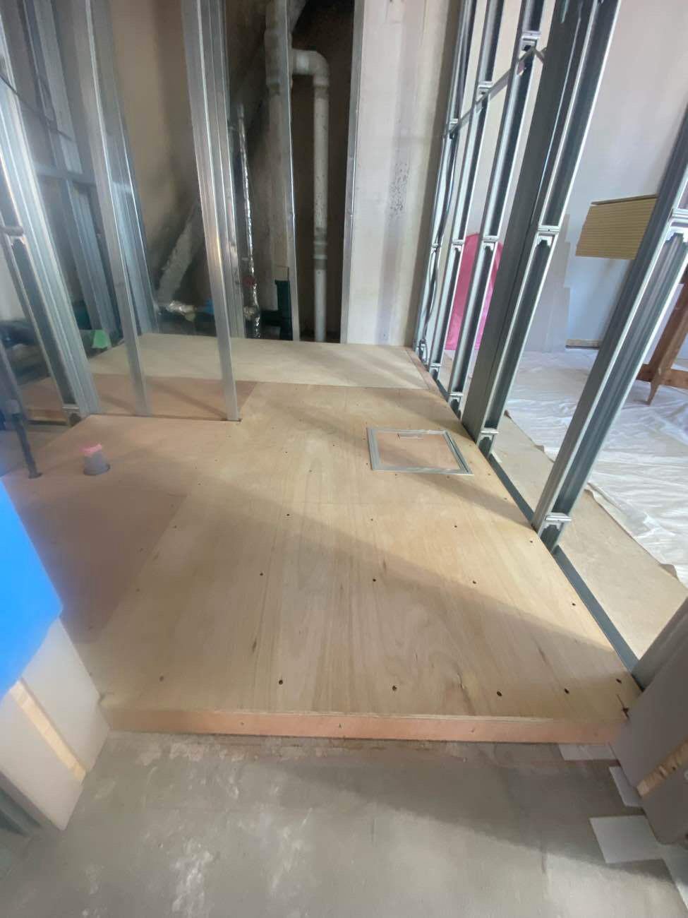 オフィス　置敷樹脂OA工事　置床工事　ステップライン製置床樹脂OABF50（東京都文京区）