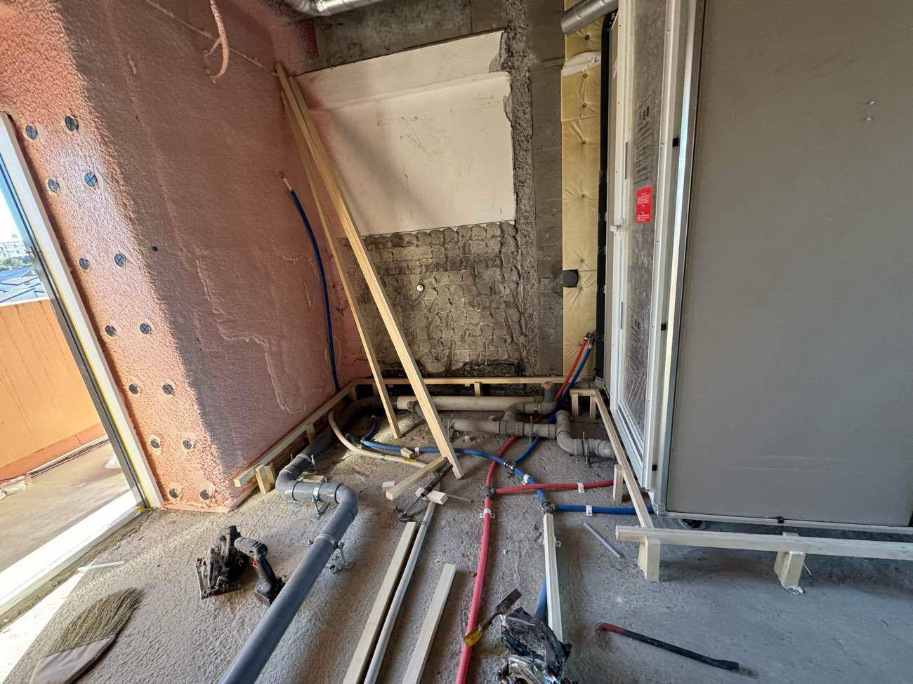 マンション改修工事　置床工事　万協フロアー（横浜市青葉区）