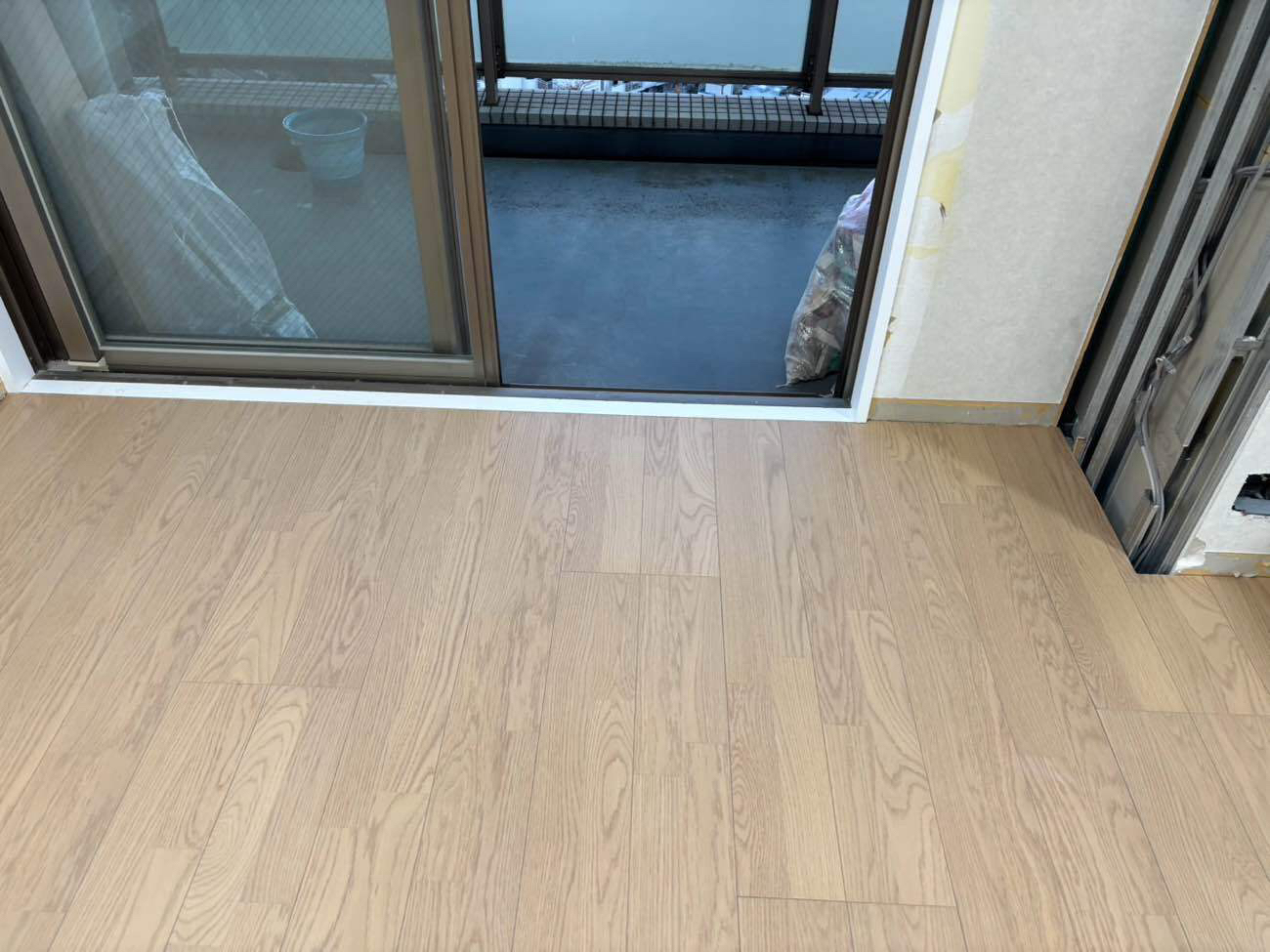 マンション　置床工事　乾式二重床（東京都品川区）