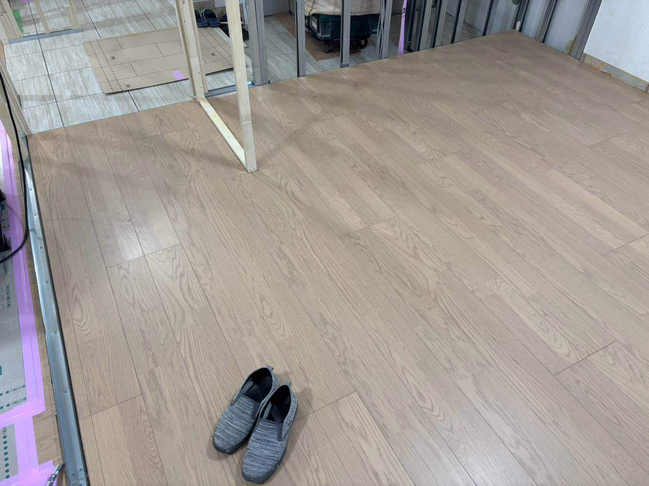 マンション　置床工事　乾式二重床（東京都品川区）