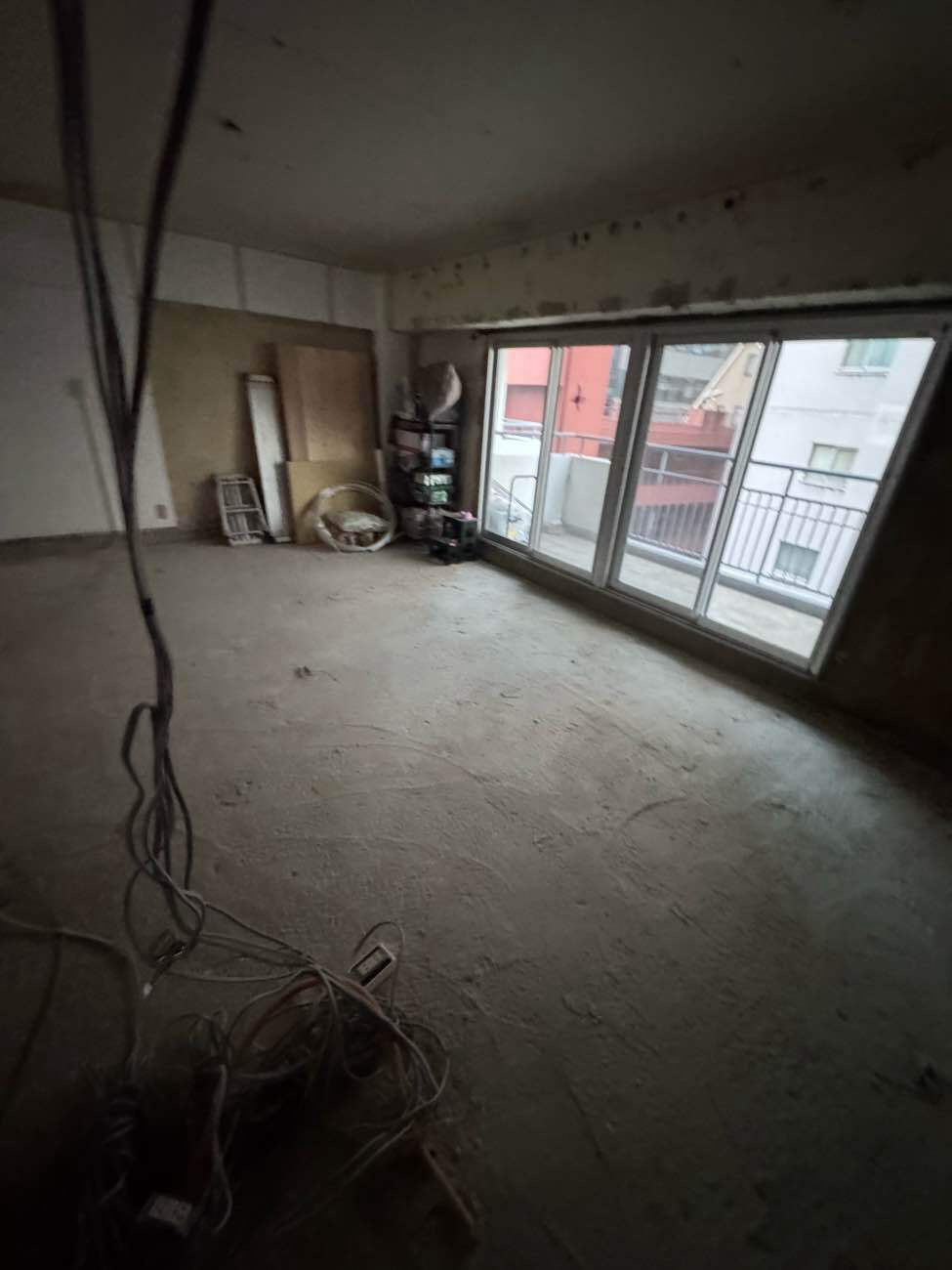 マンション　置床工事　乾式二重床（東京都港区）