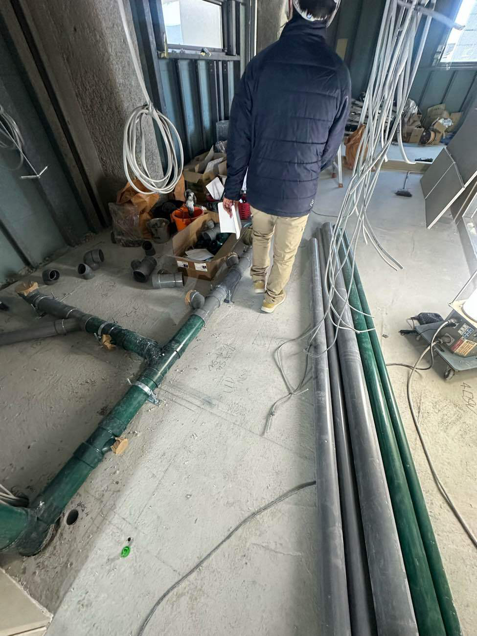 保育園　新築工事　乾式二重床（東京都江戸川区）