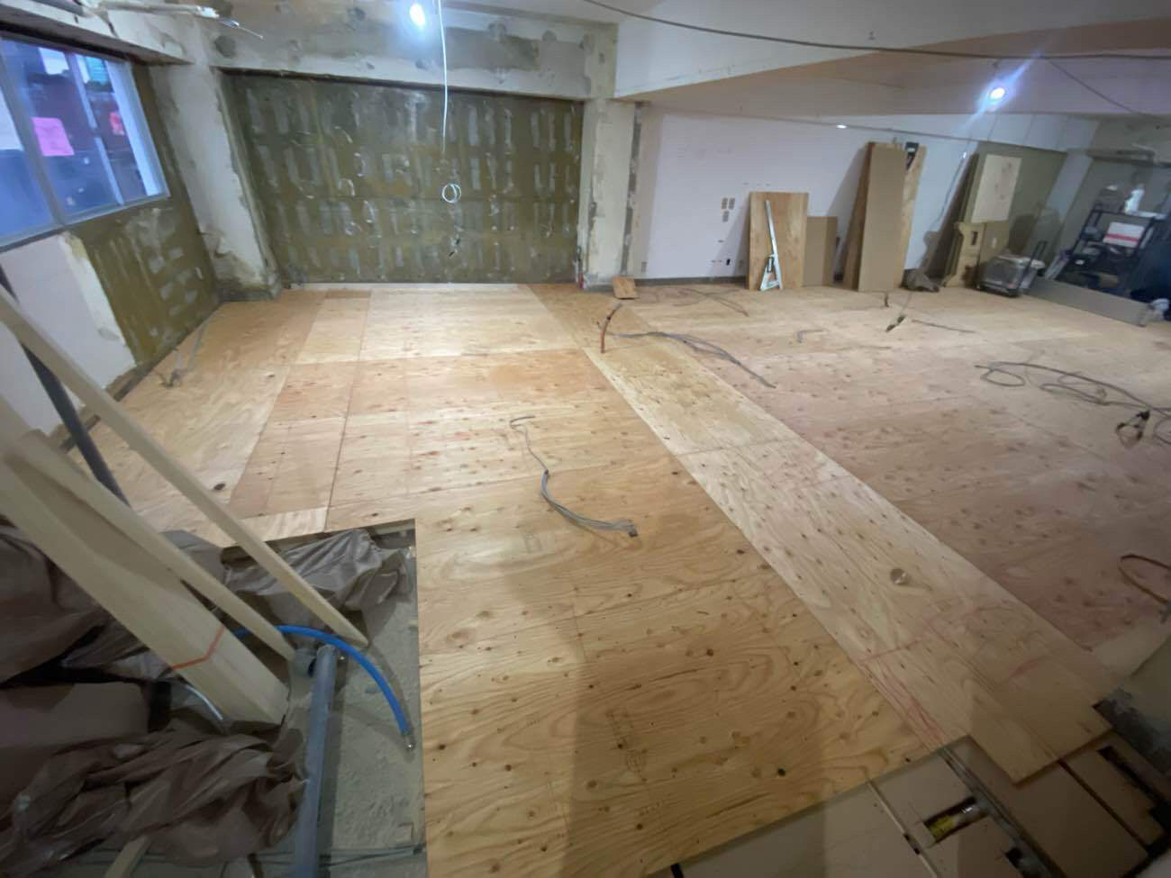 マンション　置床工事　乾式二重床（東京都港区）