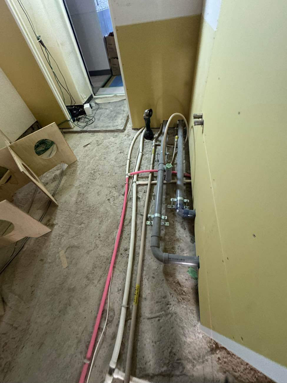 マンション　置床工事　乾式二重床（東京都渋谷区）