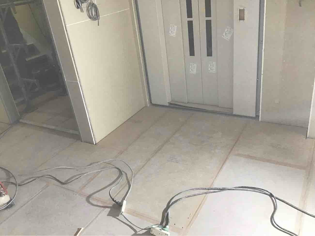 保育園　新築工事　乾式二重床（東京都江戸川区）