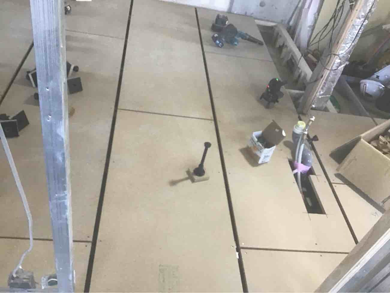 マンション　１日置床工事　乾式二重床（東京都中央区）