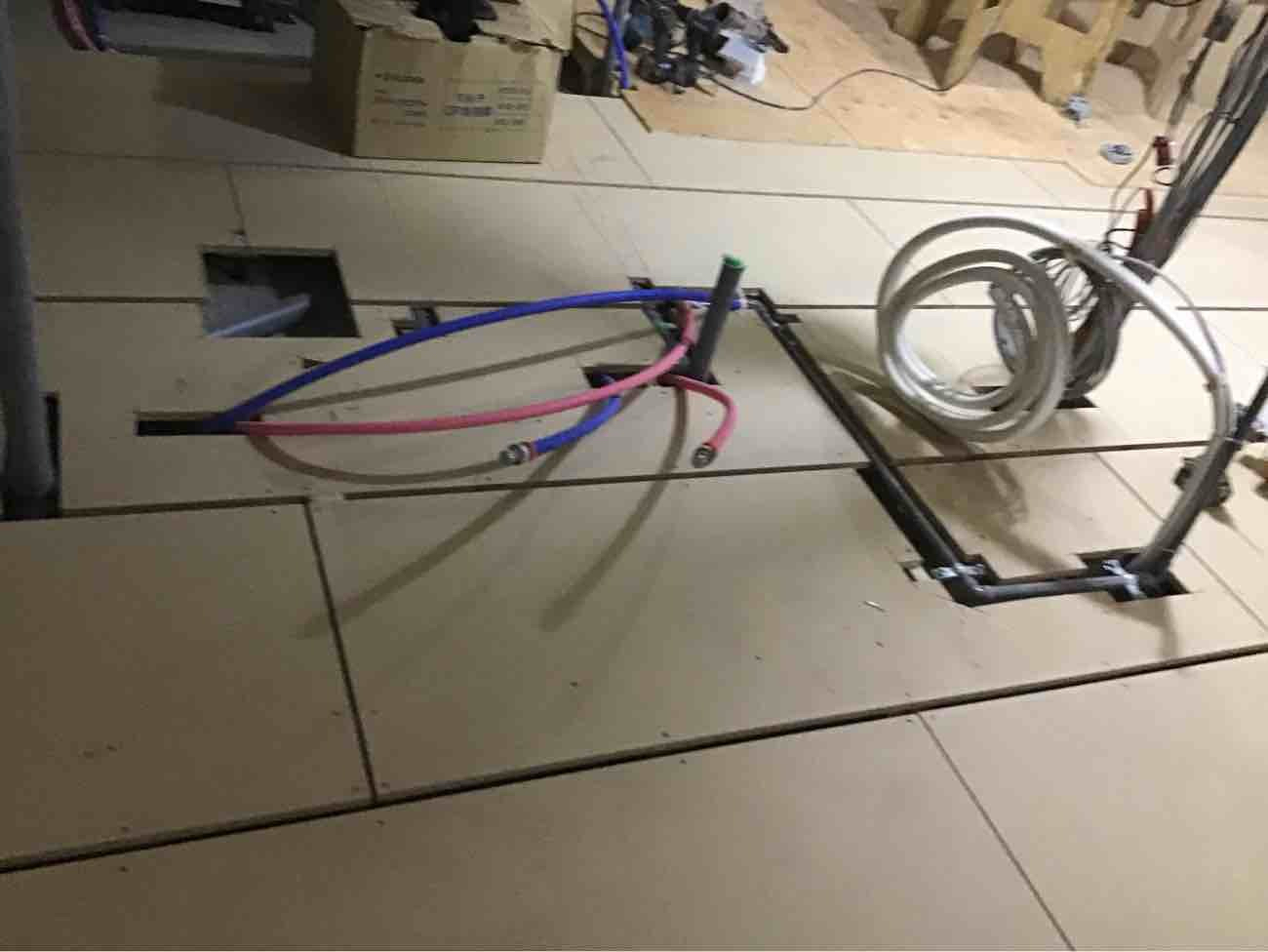 マンション　置床工事　乾式二重床（東京都品川区）