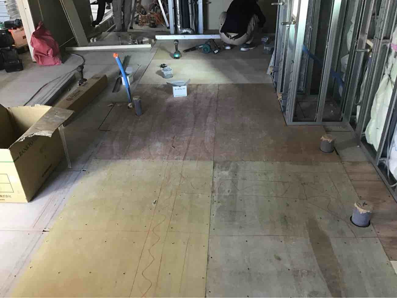 保育園　新築工事　乾式二重床（東京都江戸川区）