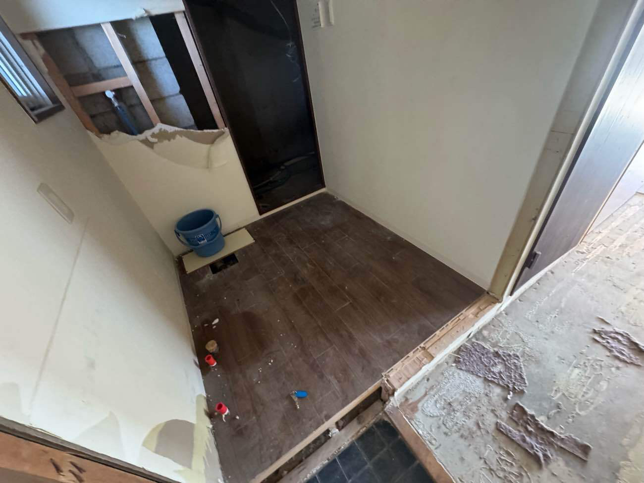 マンション　１日置床工事　乾式二重床（神奈川県大和市）