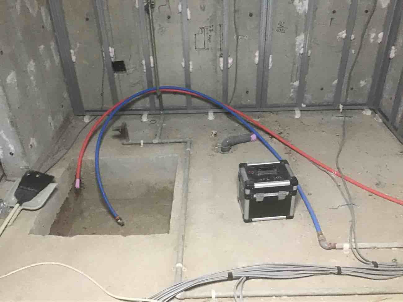 マンション　１日置床工事　乾式二重床（東京都渋谷区）