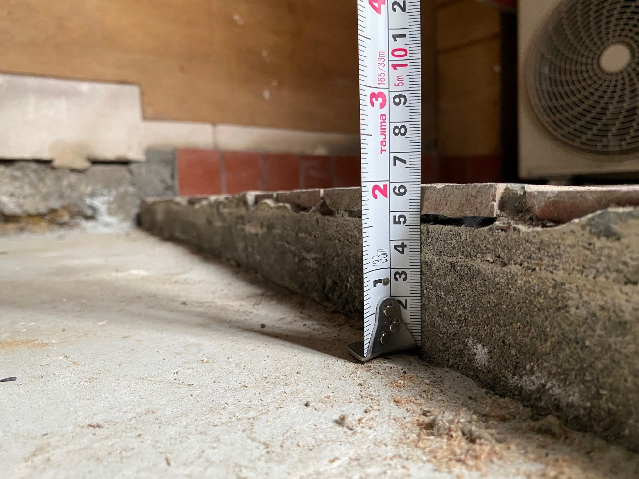 店舗　置床工事　乾式二重床（東京都大田区）