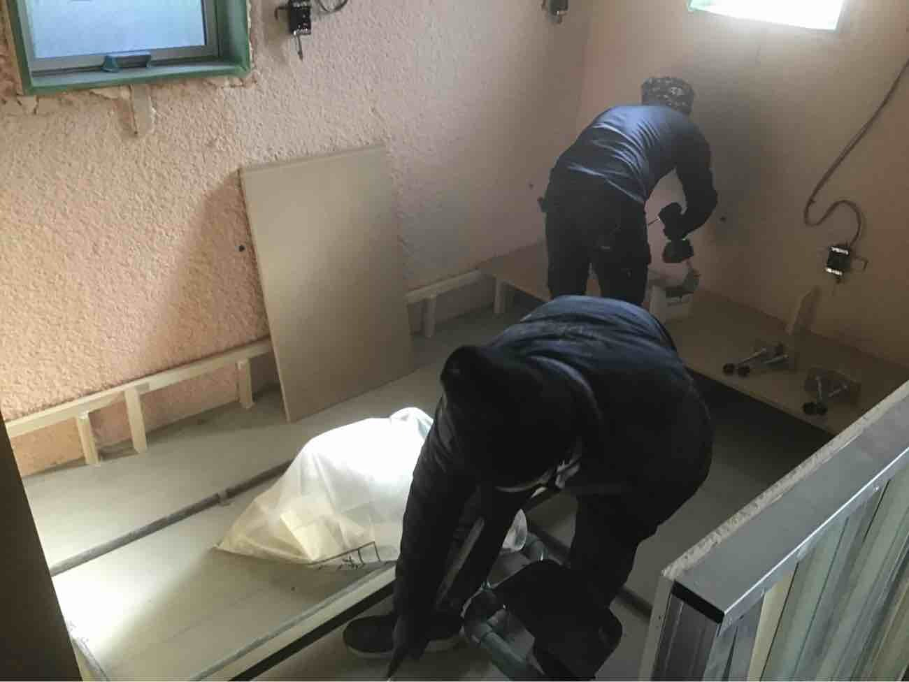 マンション　１日置床工事　乾式二重床（東京都世田谷区）