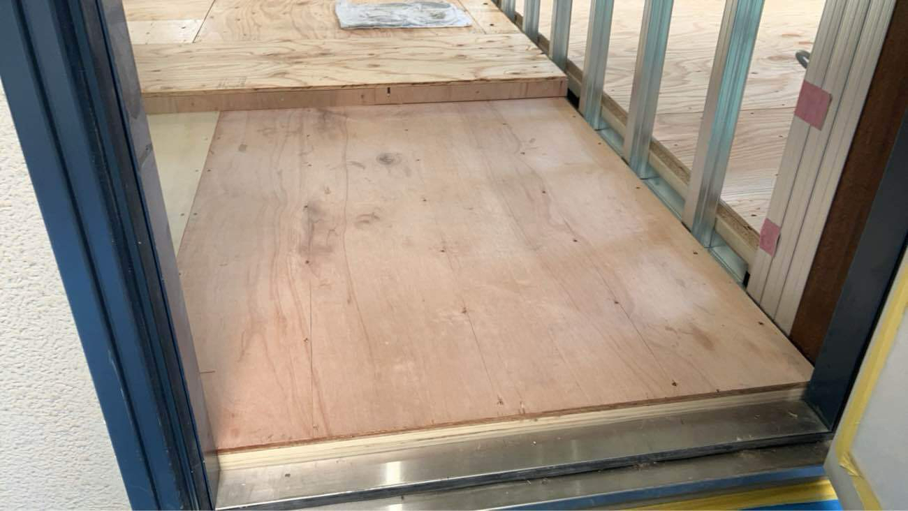 マンション　１日置床工事　乾式二重床（東京都品川区）