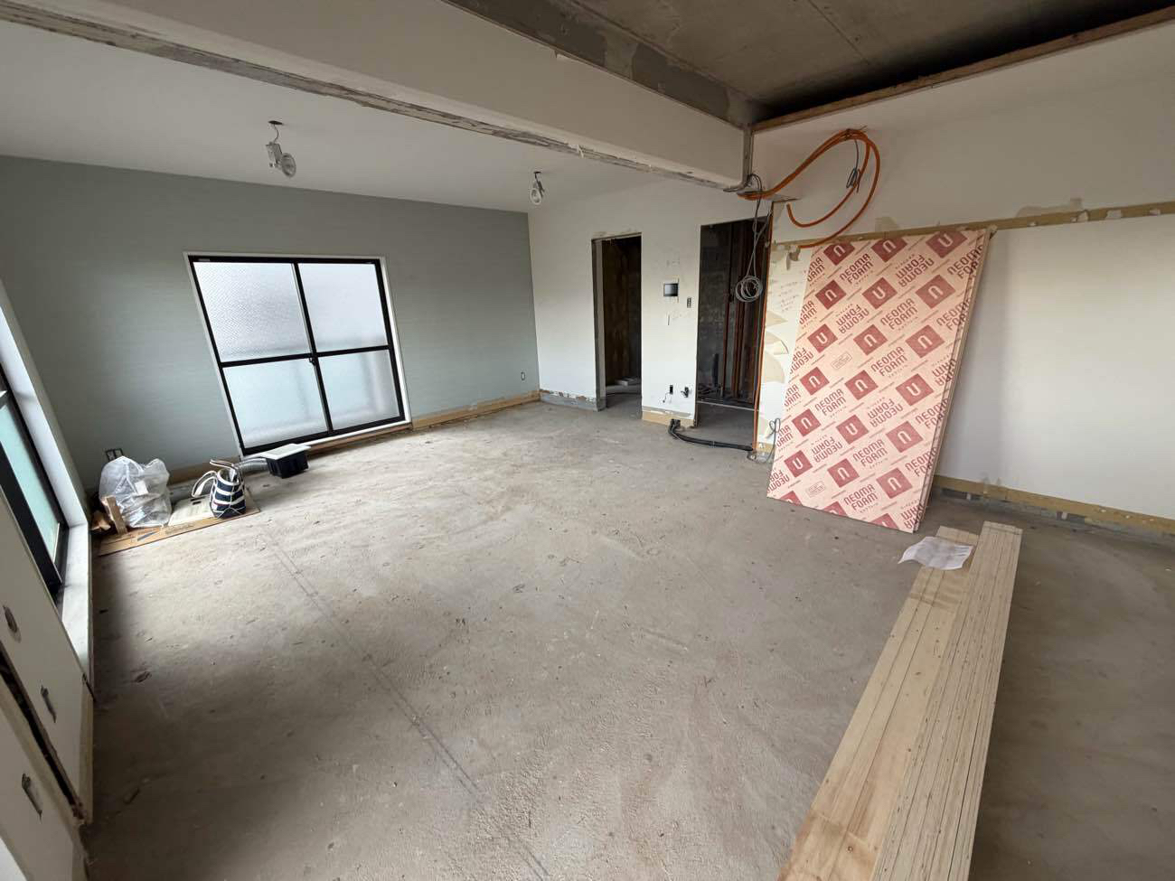 マンション　１日置床工事　乾式二重床（相模原市南区）