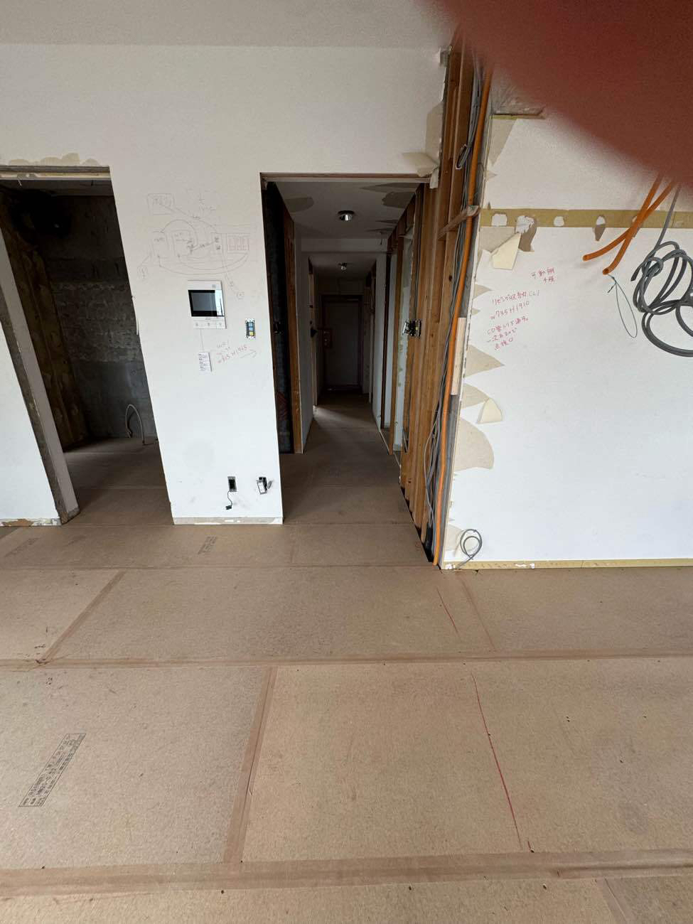 マンション　１日置床工事　乾式二重床（相模原市南区）