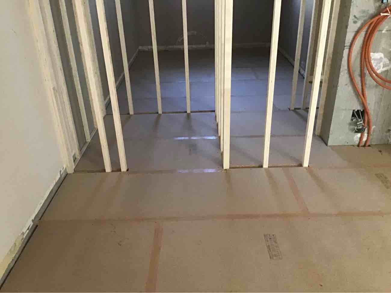 マンション　１日置床工事　乾式二重床（神奈川県大和市）