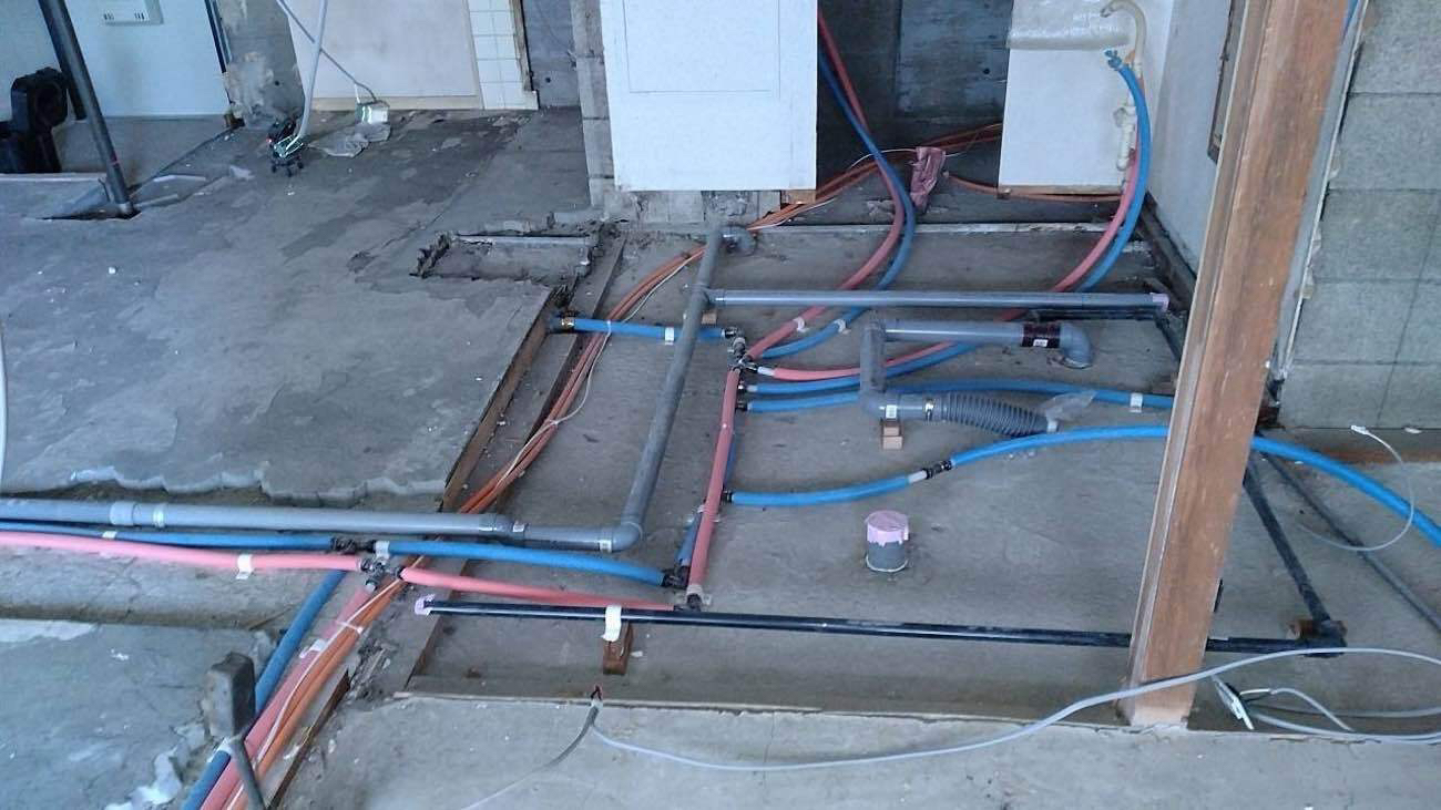 マンション　１日置床工事　乾式二重床（千葉県市川市）