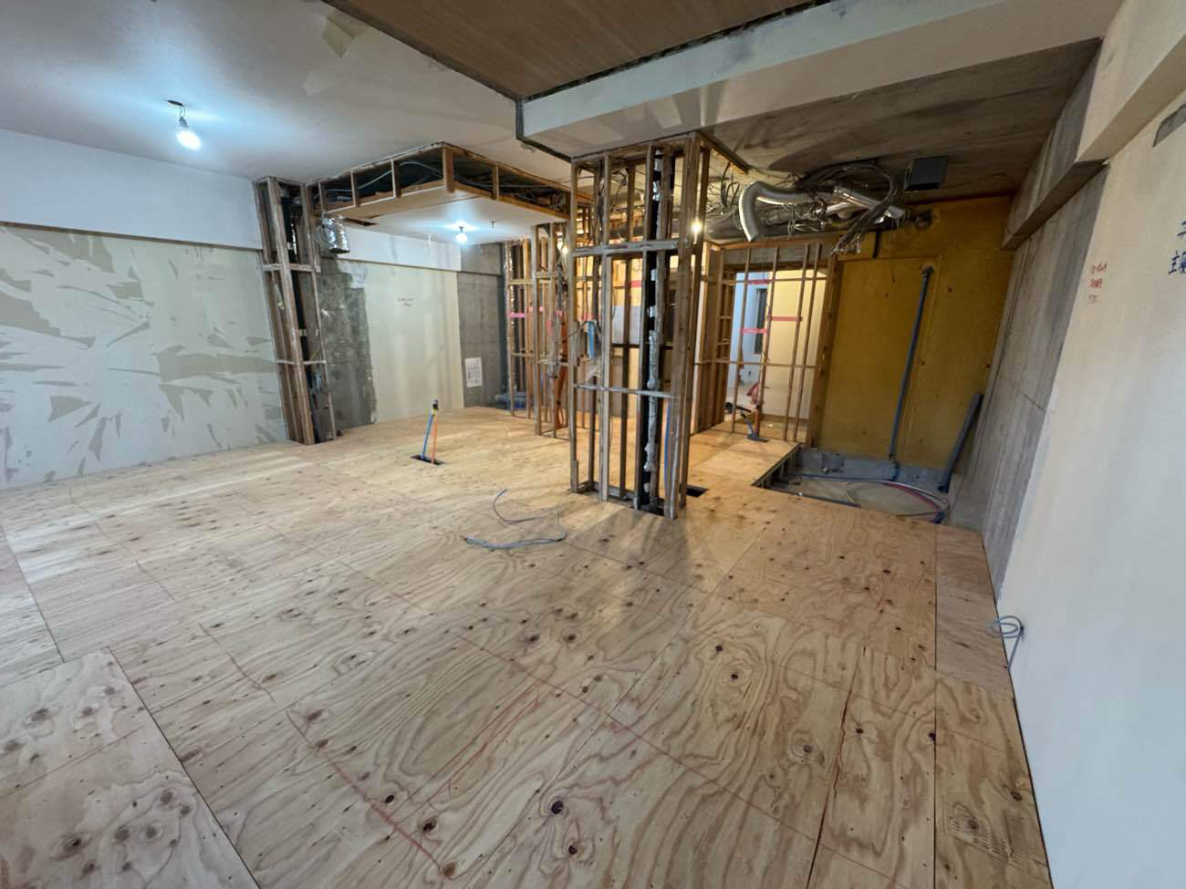 マンション　１日置床工事　乾式二重床（東京都品川区）