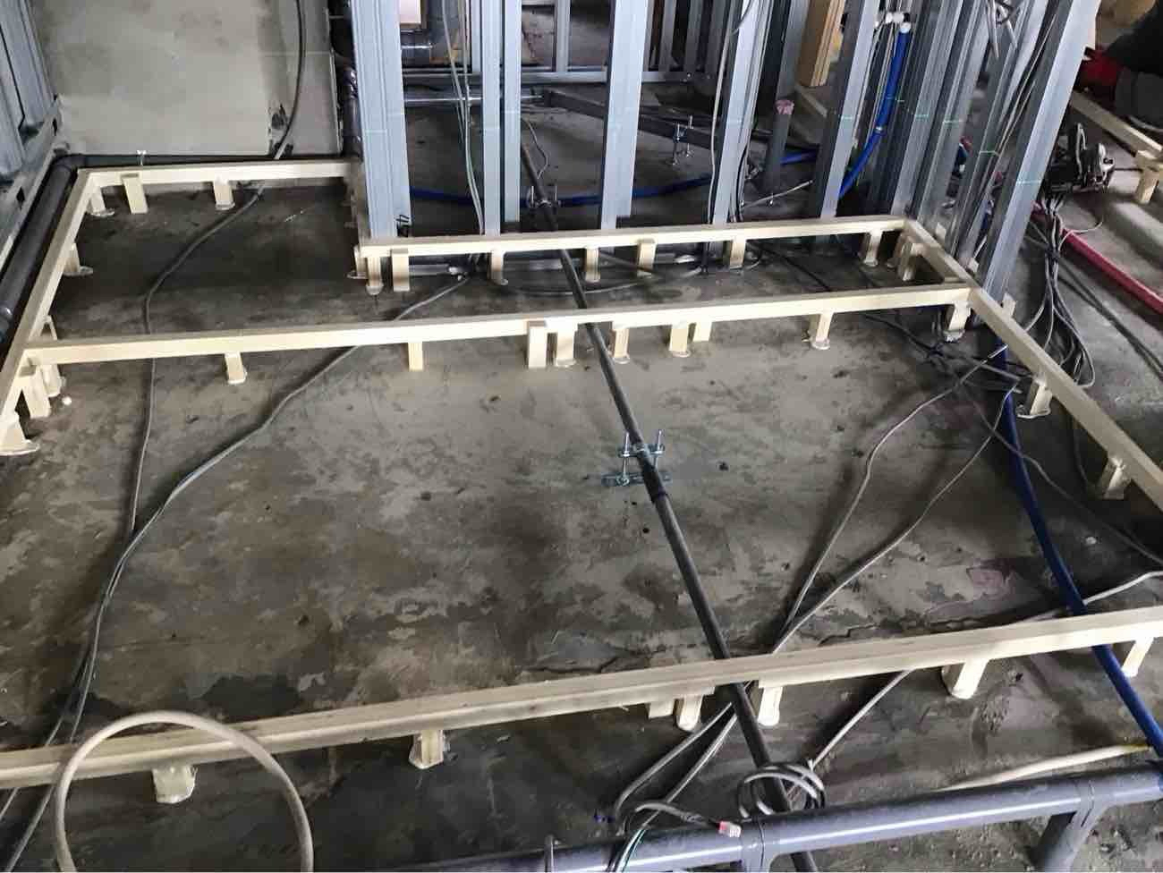 マンション　１日置床工事　乾式二重床（東京都府中市）