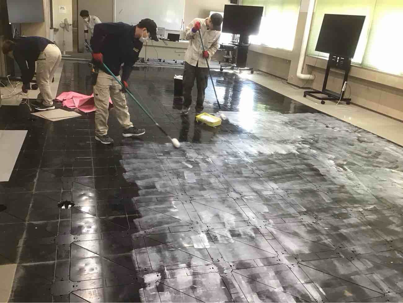 マンション　置床工事　乾式二重床（東京都品川区）