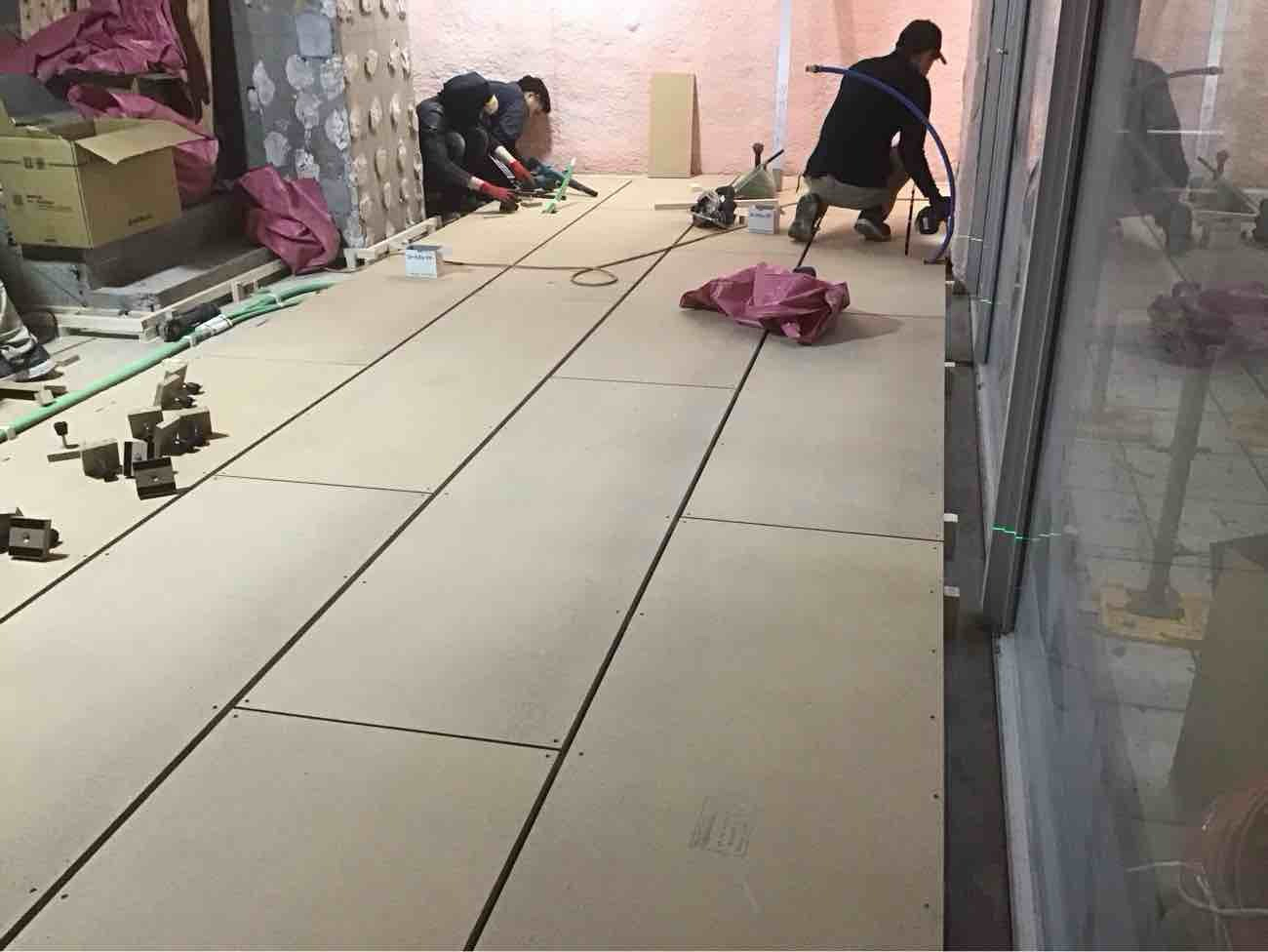 マンション　置床工事　メゾネットタイプ（東京都渋谷区）