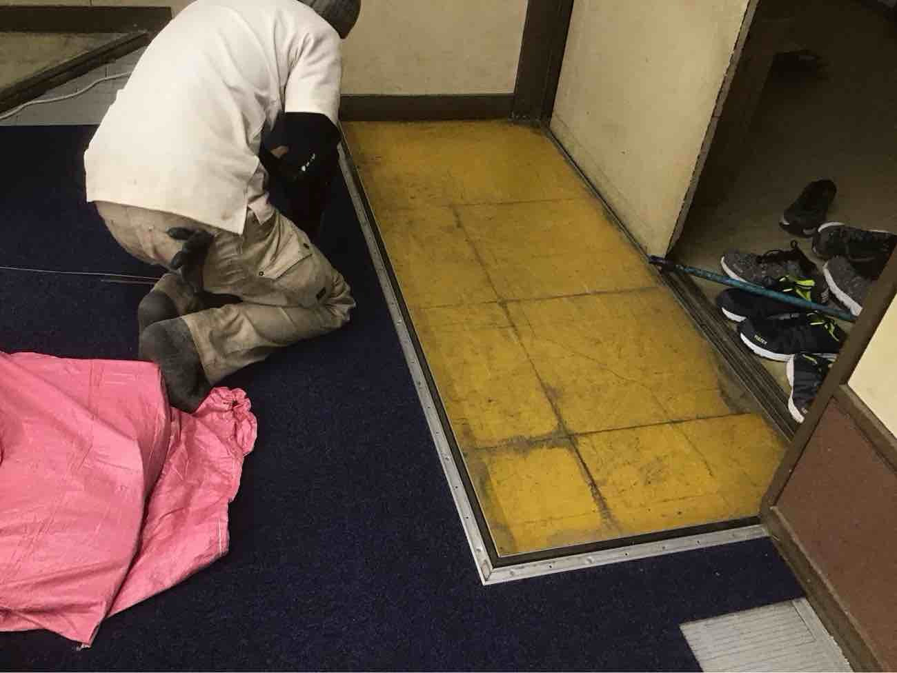 マンション　置床工事　乾式二重床（東京都品川区）